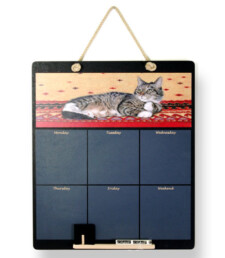 JP Cat reclining daily diary chalkboard high res