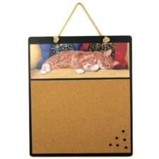 cat with cushions cork board