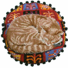 cat nap tapestry cushion by bothy threads