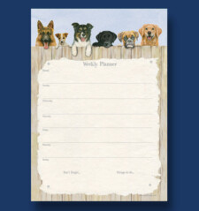 janet pidoux dog weekly planner wp45